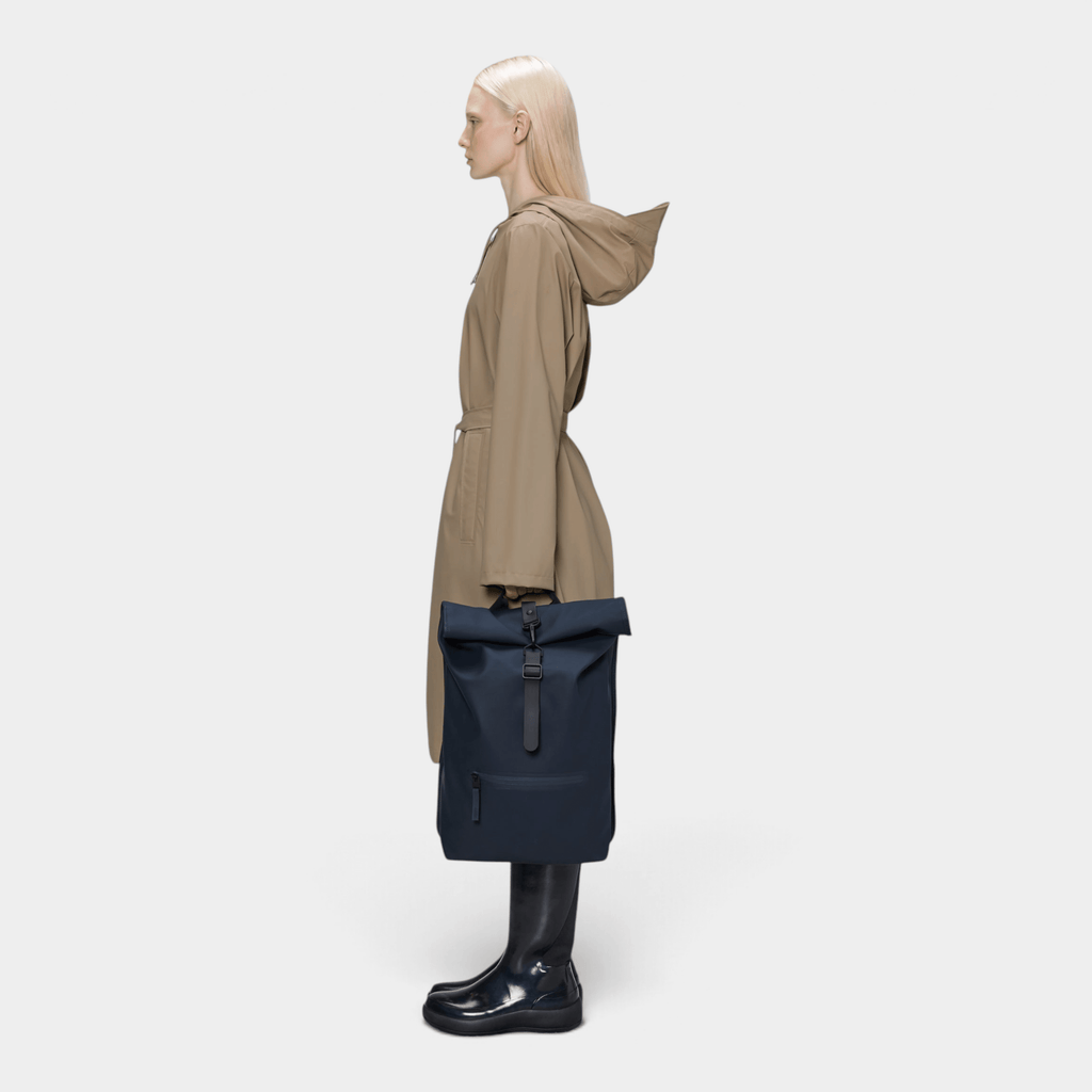 RAINS - Rains Zaino Rooltop Rucksack idrorepellente - Blu/5 - Hubert Humangoods