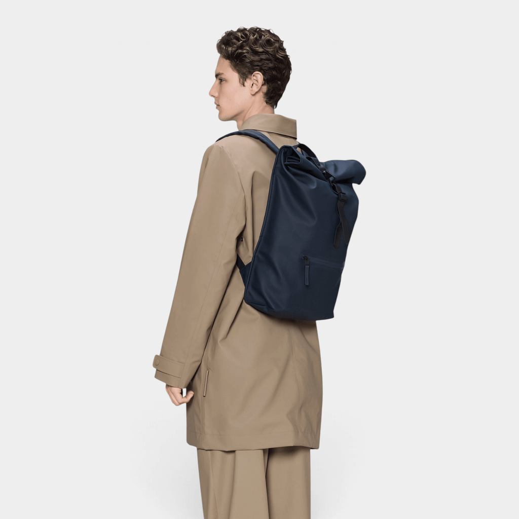 RAINS - Rains Zaino Rooltop Rucksack idrorepellente - Blu/3 - Hubert Humangoods