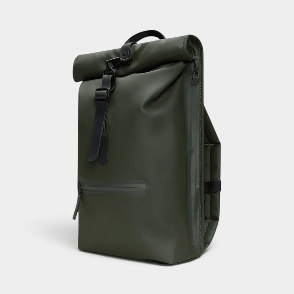 RAINS - Rains Zaino Rooltop Rucksack idrorepellente - Verde/2 - Hubert Humangoods