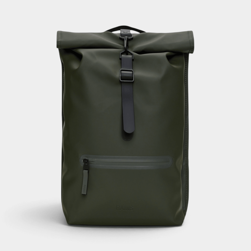 RAINS - Rains Zaino Rooltop Rucksack idrorepellente - Verde/1 - Hubert Humangoods