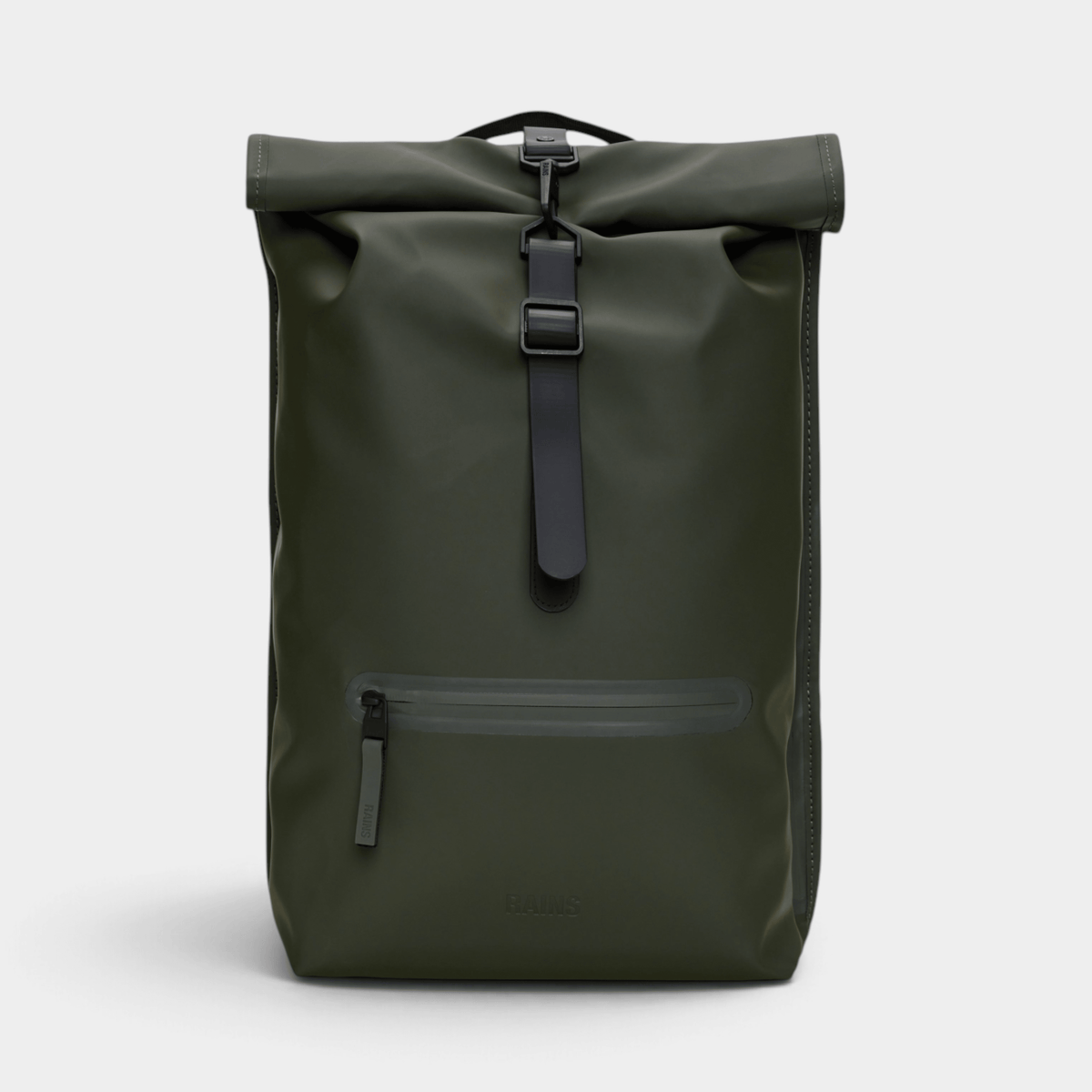RAINS - Rains Zaino Rooltop Rucksack idrorepellente - Verde/1 - Hubert Humangoods