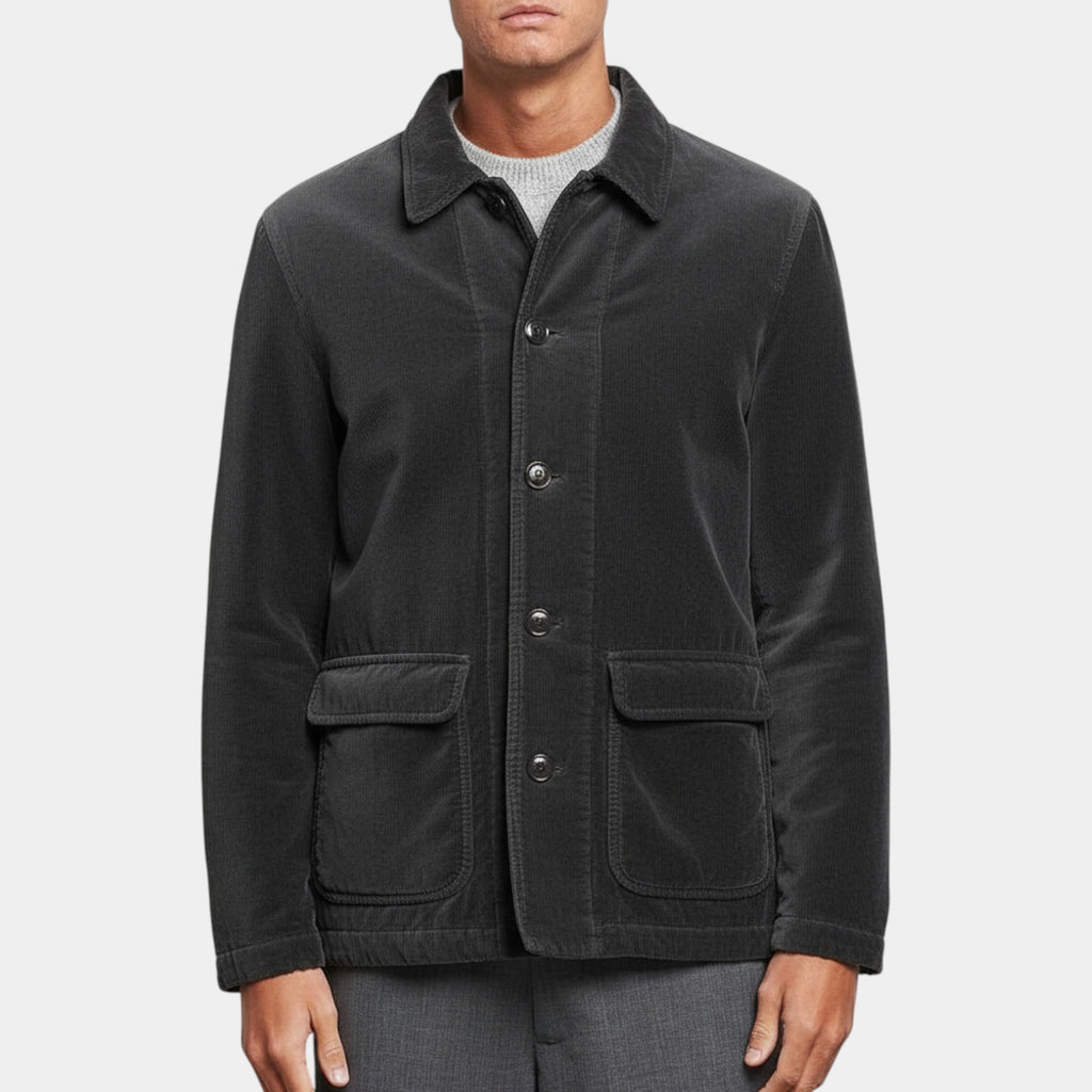 Aspesi Giacca in velluto liscio Tadao - Grigio