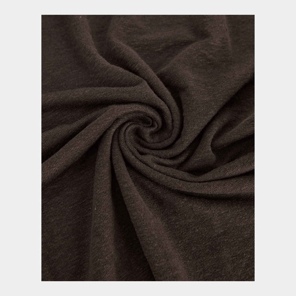 SCAGLIONE Scaglione Canottiera in lino - Cioccolato - Hubert Humangoods