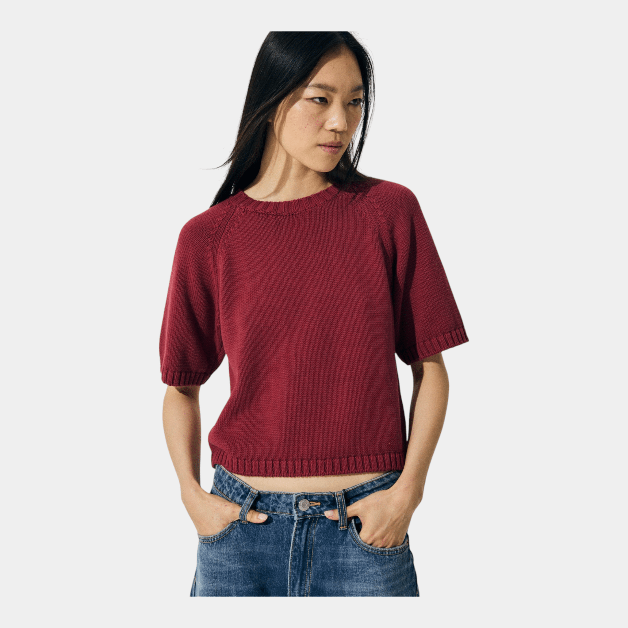 SCAGLIONE Scaglione T-Shirt in cotone - Ciliegia - Hubert Humangoods