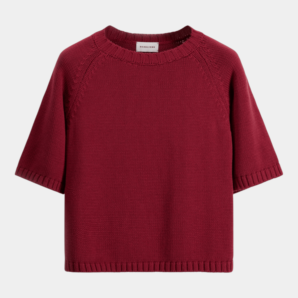 SCAGLIONE Scaglione T-Shirt in cotone - Ciliegia - Hubert Humangoods