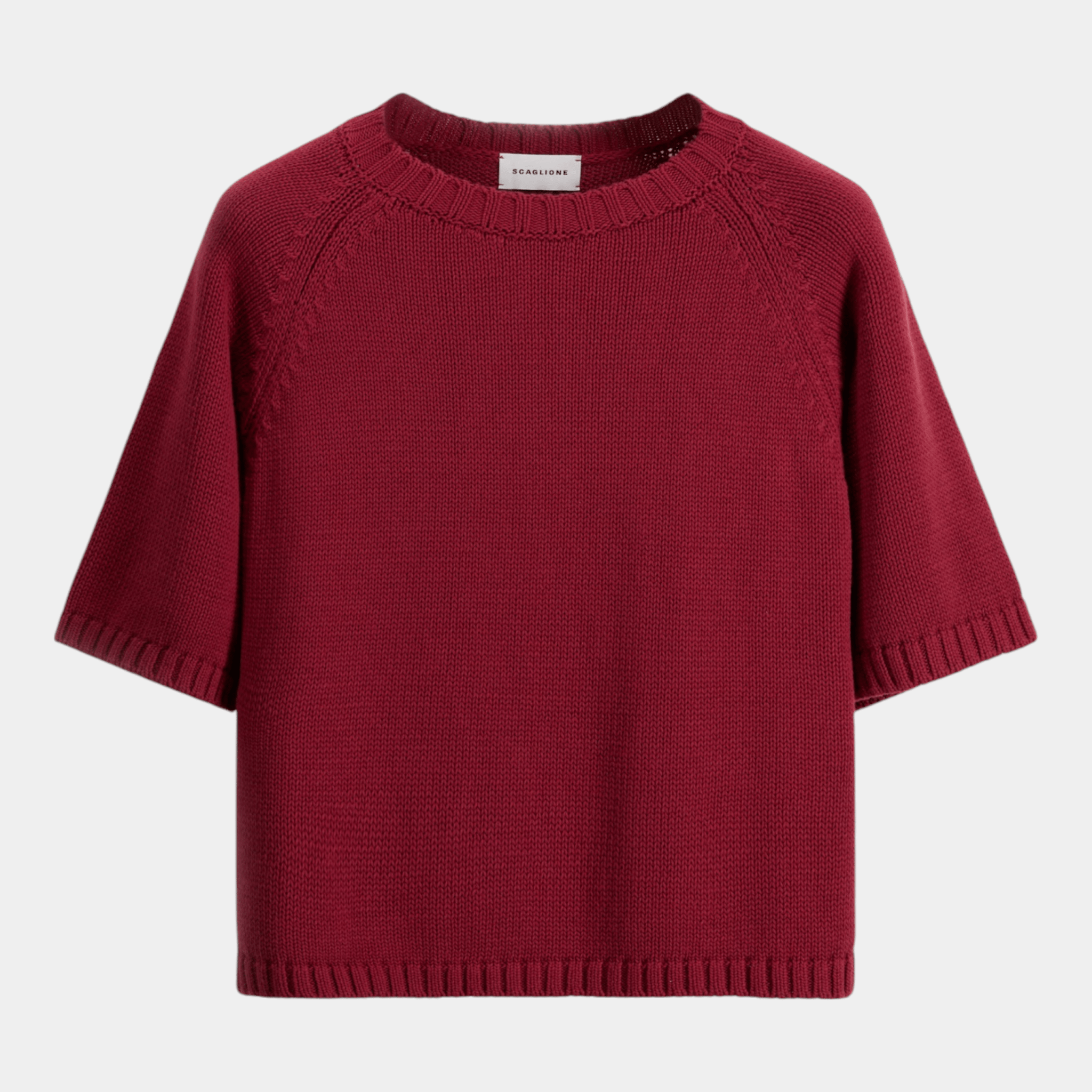 SCAGLIONE Scaglione T-Shirt in cotone - Ciliegia - Hubert Humangoods