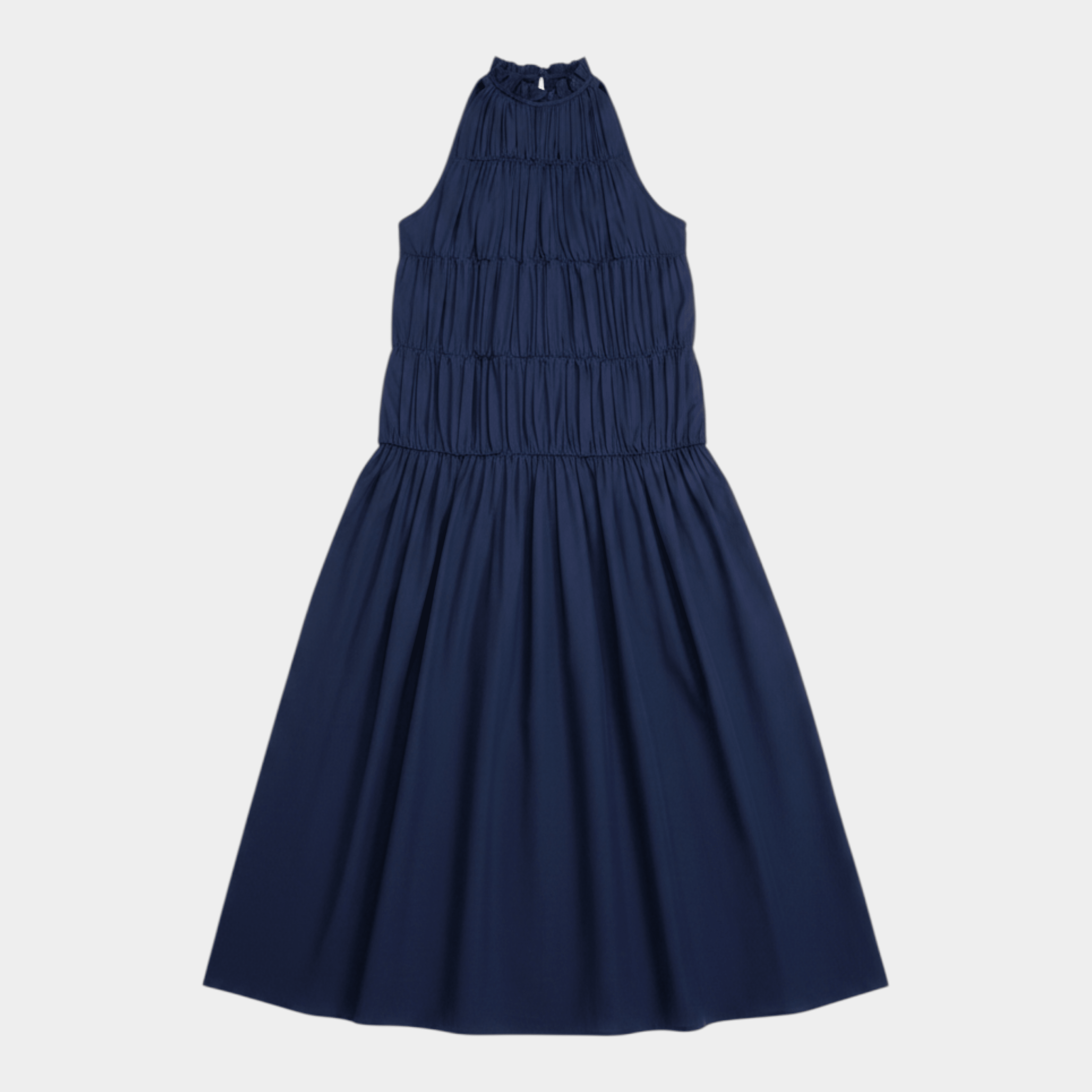 SEMICOUTURE - Semicouture Abito Marylou in mussola di cotone - Blu/1 - Hubert Humangoods
