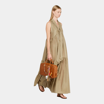 Semicouture Abito Tonia in mussola - Beige