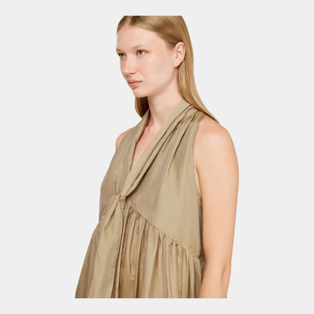 SEMICOUTURE Semicouture Abito Tonia in mussola - Betulla - Hubert Humangoods