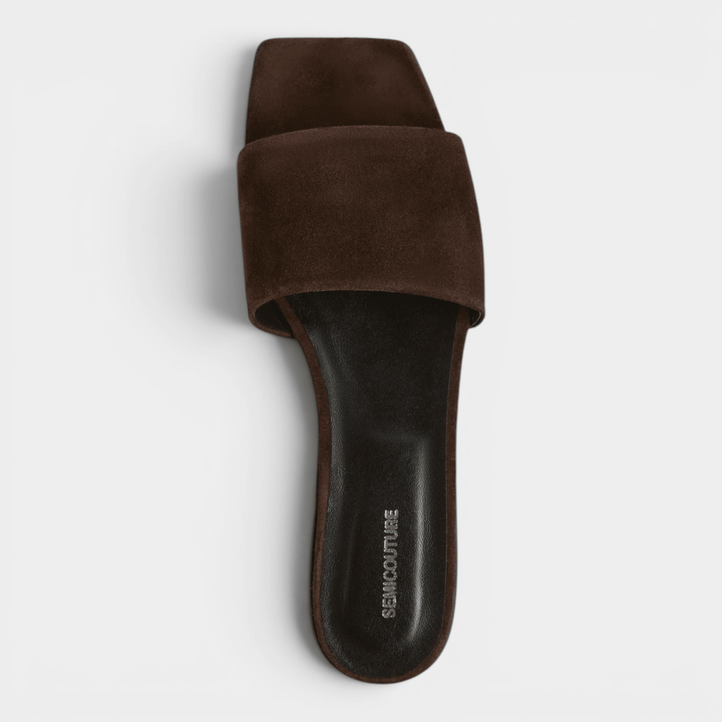 SEMICOUTURE - Semicouture Ciabatta in pelle Coolen - Marrone/3 - Hubert Humangoods