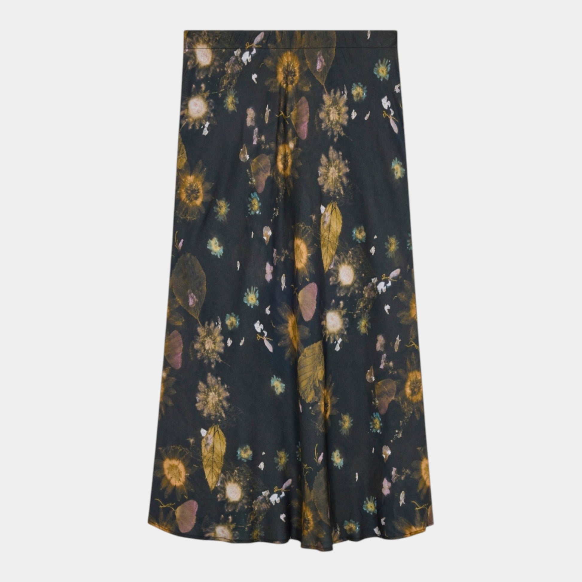 SEMICOUTURE Semicouture Gonna stampata Berenice - Antracite - Hubert Humangoods