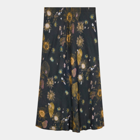 SEMICOUTURE Semicouture Gonna stampata Berenice - Antracite - Hubert Humangoods