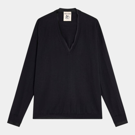 SEMICOUTURE Semicouture Maglia Leya - Nero - Hubert Humangoods