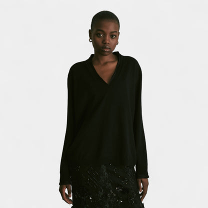 SEMICOUTURE Semicouture Maglia Leya - Nero - Hubert Humangoods