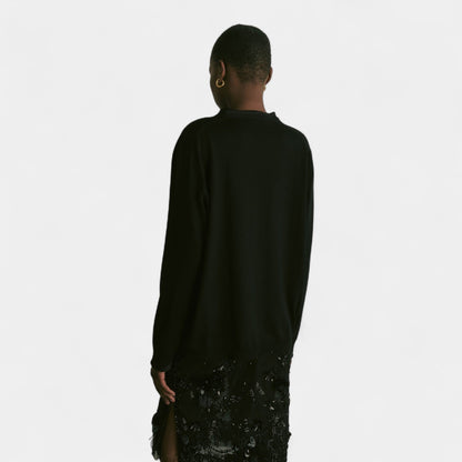 SEMICOUTURE Semicouture Maglia Leya - Nero - Hubert Humangoods