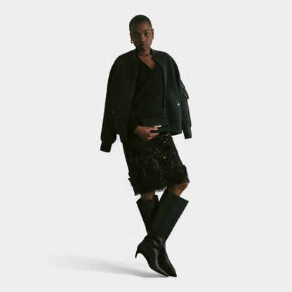 SEMICOUTURE Semicouture Maglia Leya - Nero - Hubert Humangoods