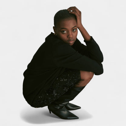 SEMICOUTURE Semicouture Maglia Leya - Nero - Hubert Humangoods