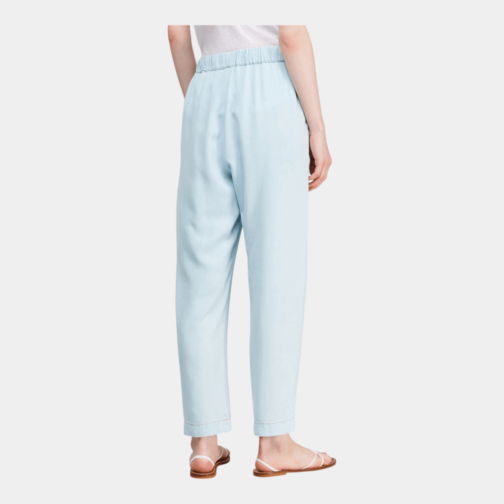 SEMICOUTURE Semicouture Pantalone Buddy in chambray - Azzurro - Hubert Humangoods