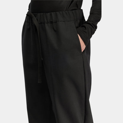 SEMICOUTURE Semicouture Pantalone Buddy in fresco di lana - Nero - Hubert Humangoods