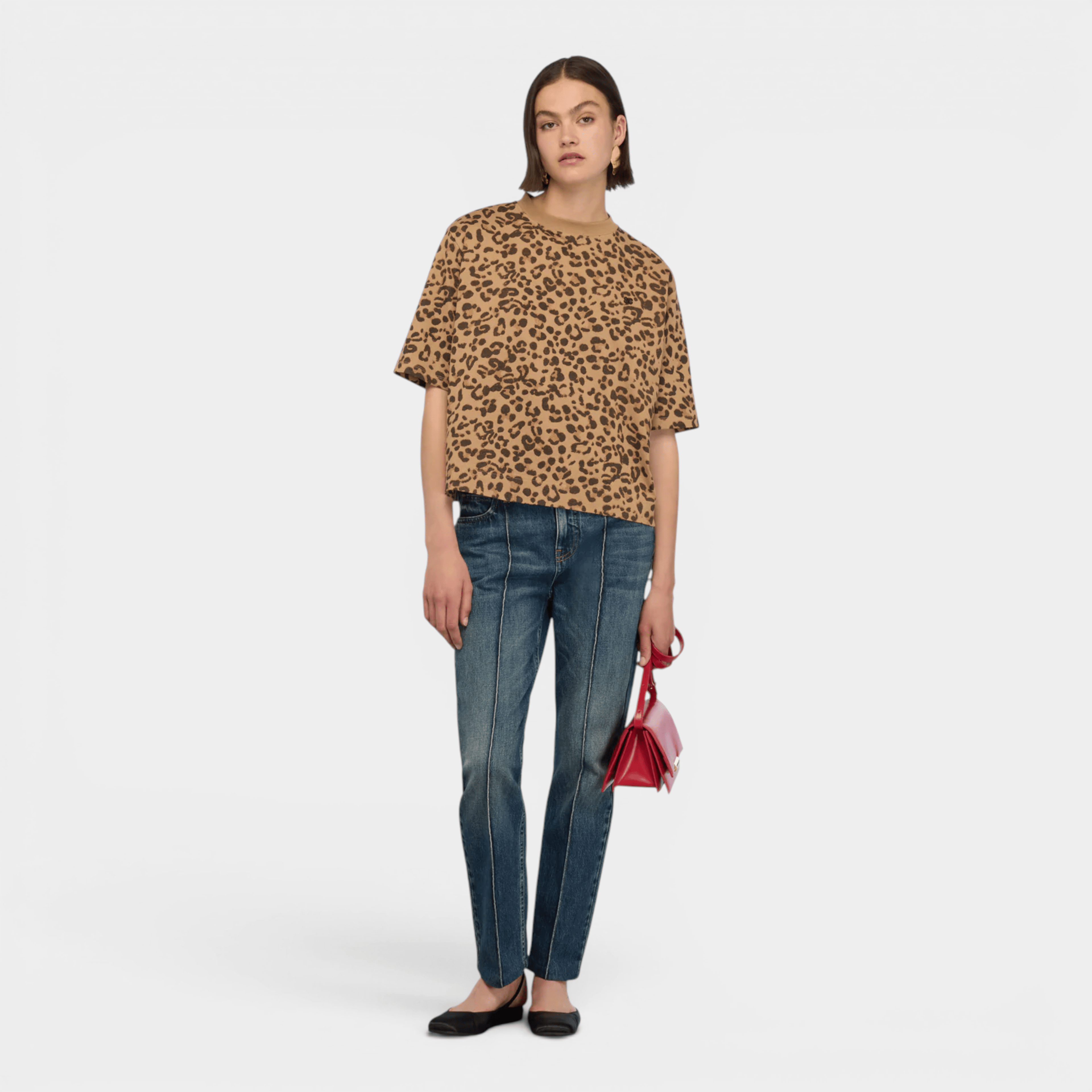 SEMICOUTURE - Semicouture Tee Shirt Neva - Leopardato/2 - Hubert Humangoods