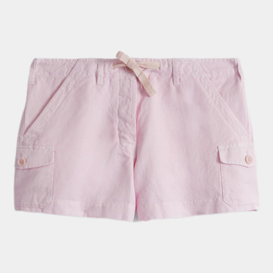 Shorts in cotone e lino - Rosa - Hubert Humangoods
