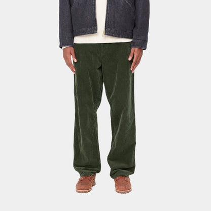 Carhartt Wip Pantalone Single Knee in velluto - Verde