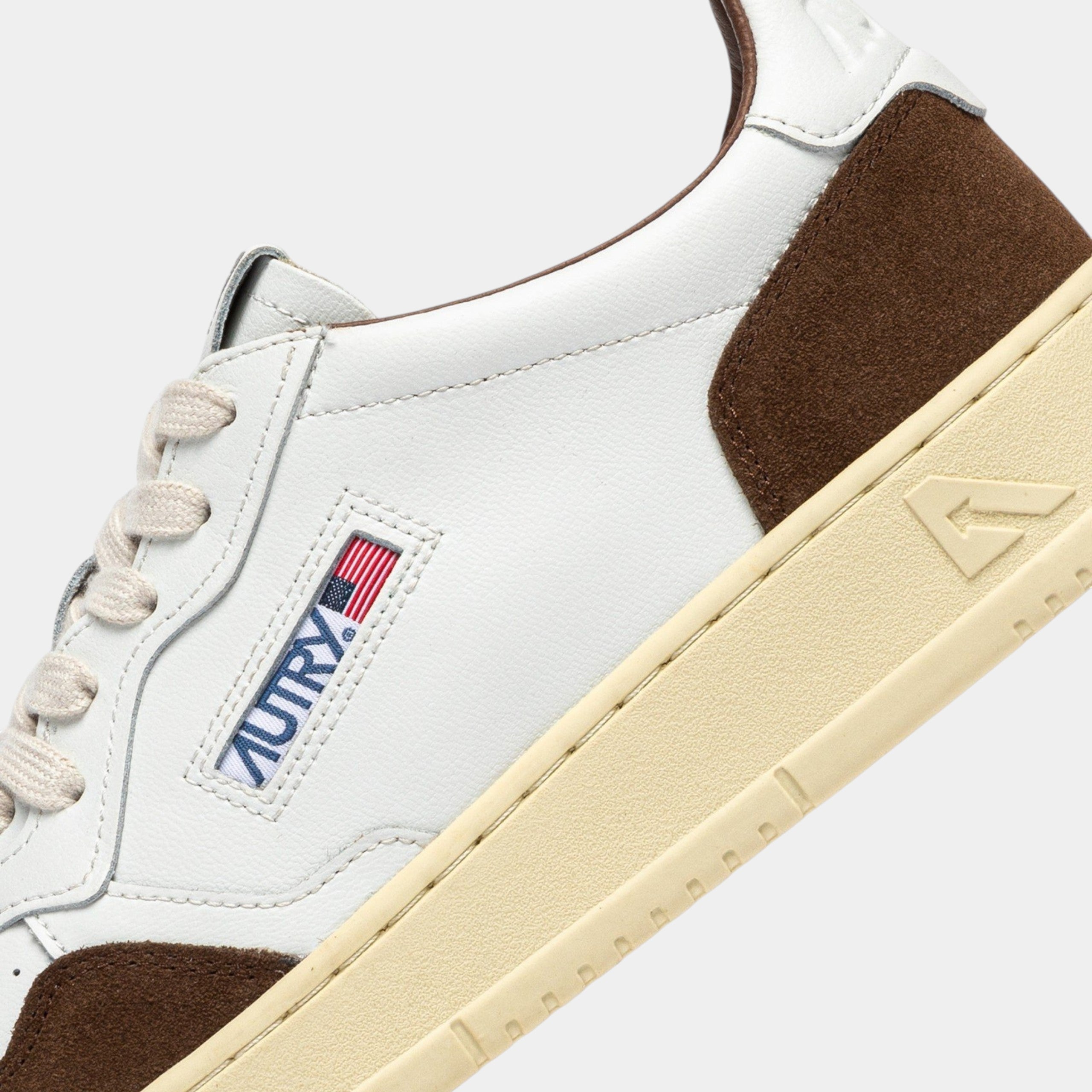 Autry Sneakers Medalist in pelle e suede - Bianco/Marrone