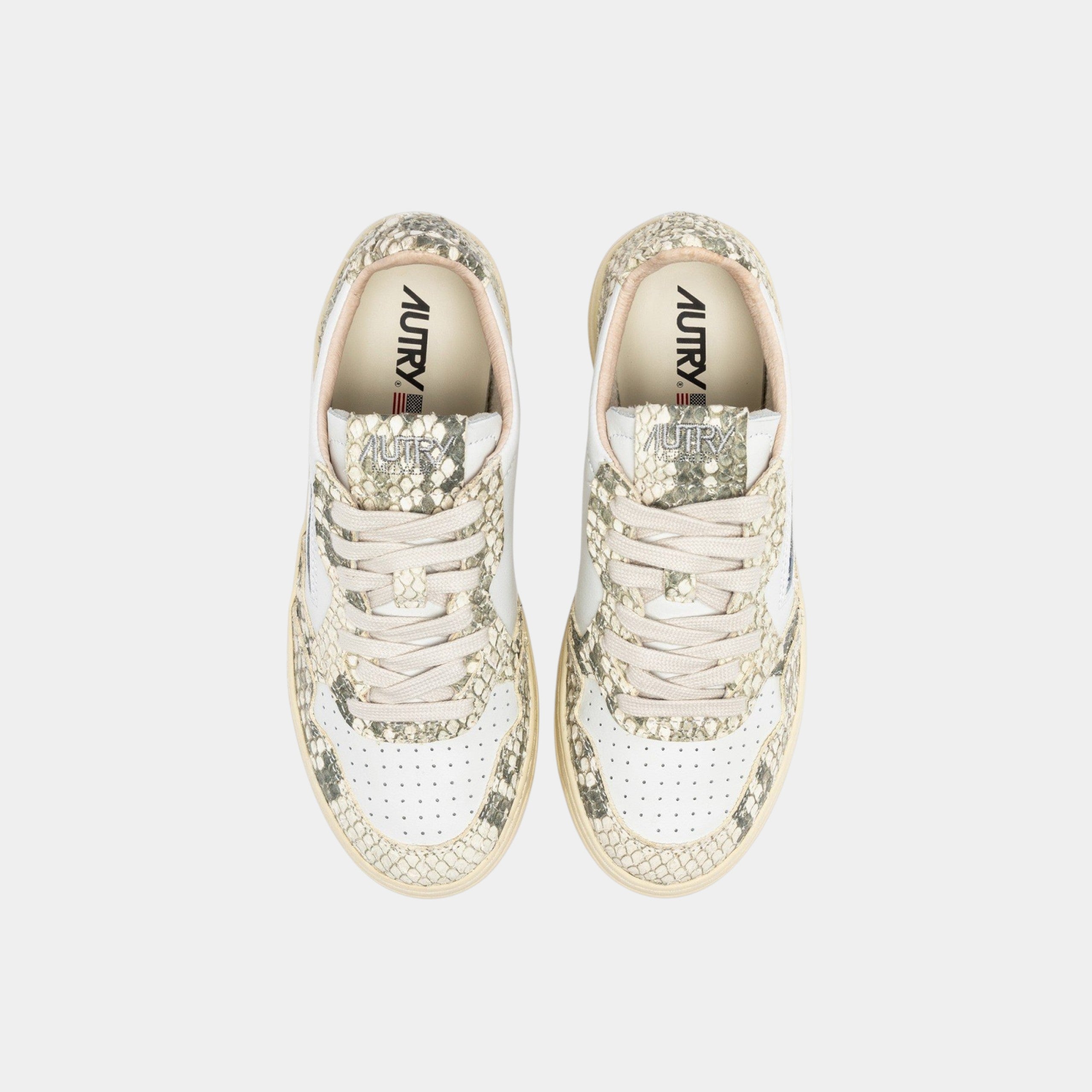 Autry Sneakers Medalist in pelle stampata - Pitone