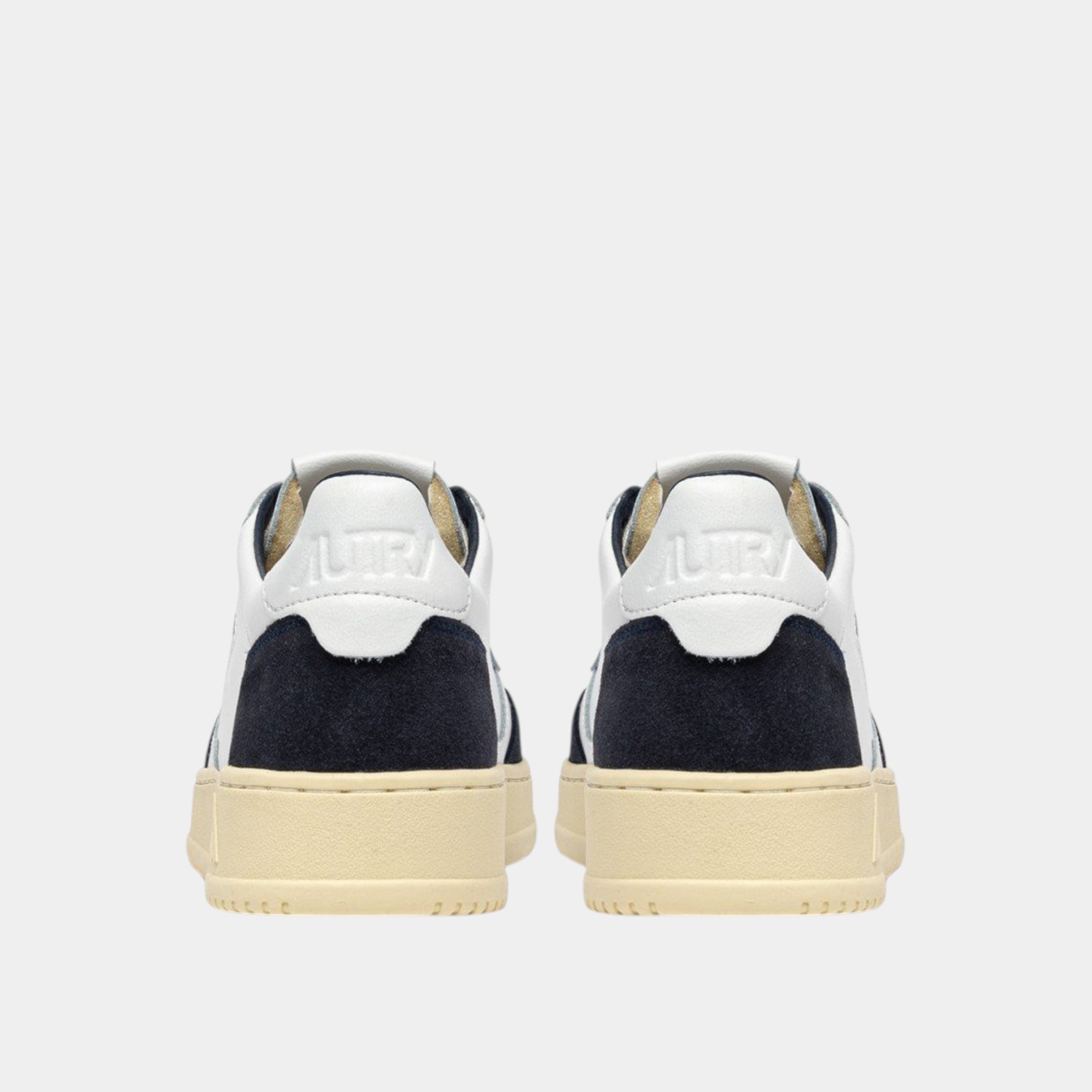 Autry Sneakers Medalist in pelle di capra e suede - Bianco/Blu scuro