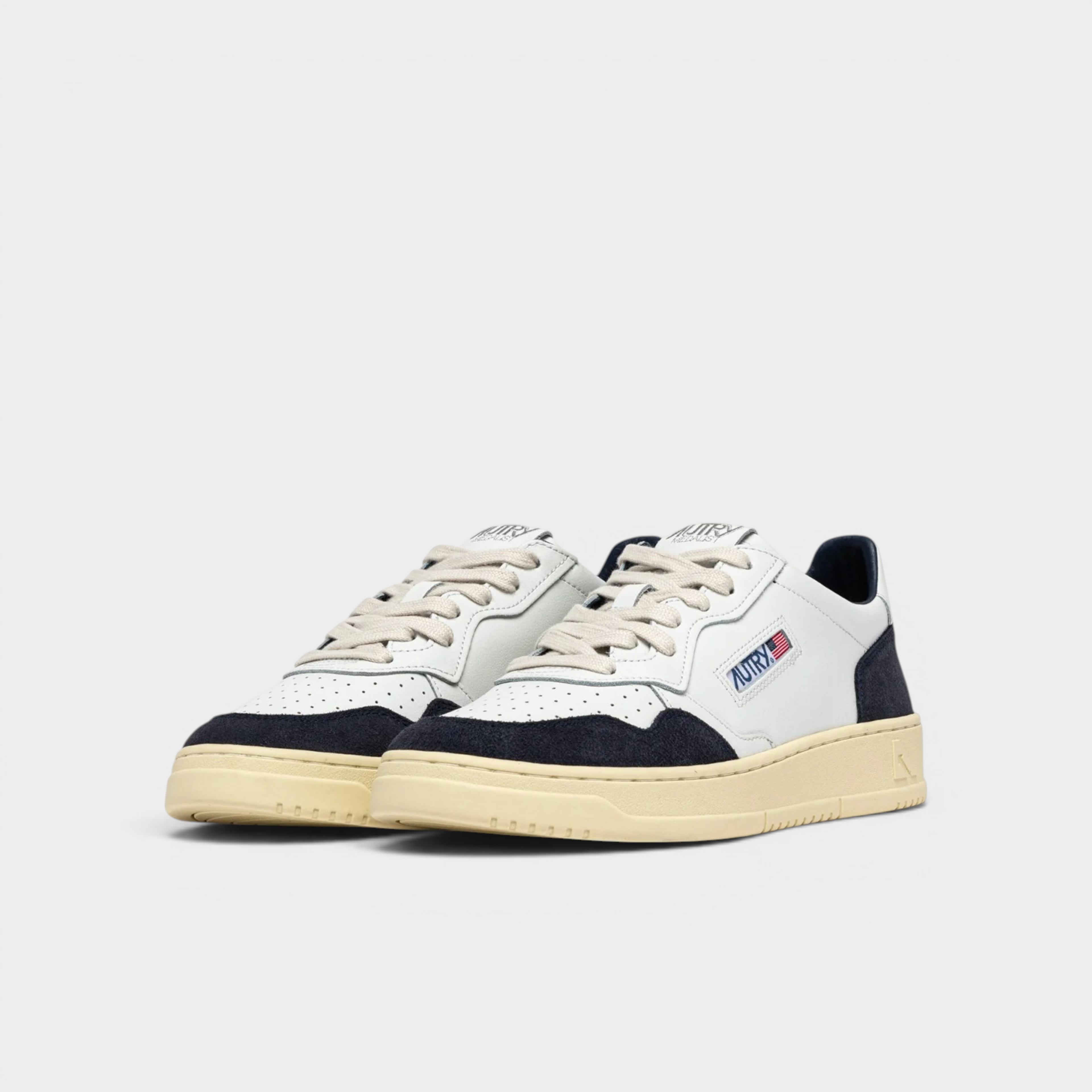 Autry Sneakers Medalist in pelle e suede - Bianco e Blu
