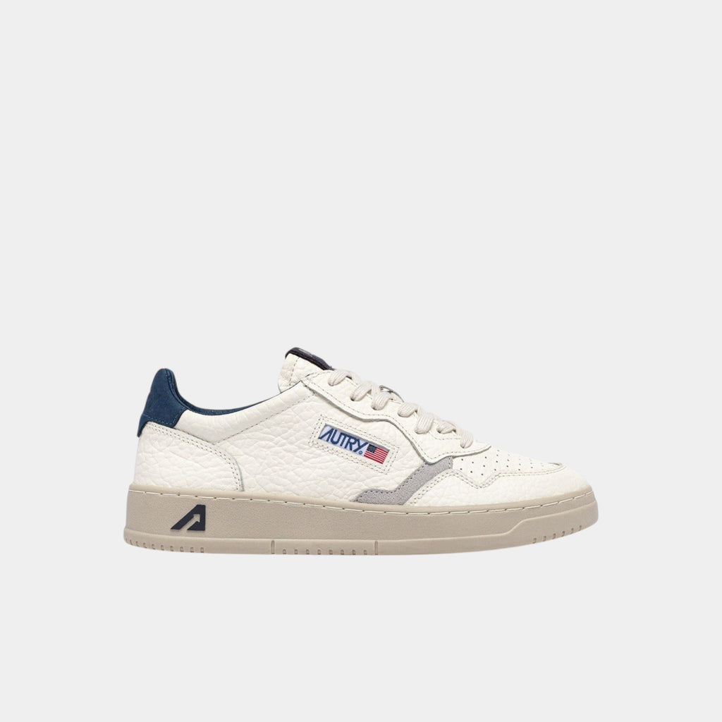 Autry Sneakers Medalist in pelle - Bianco/Blu grigio