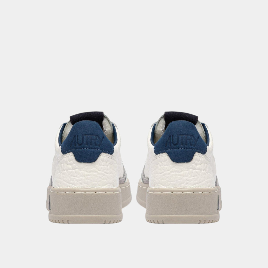 Autry Sneakers Medalist in pelle - Bianco/Blu grigio