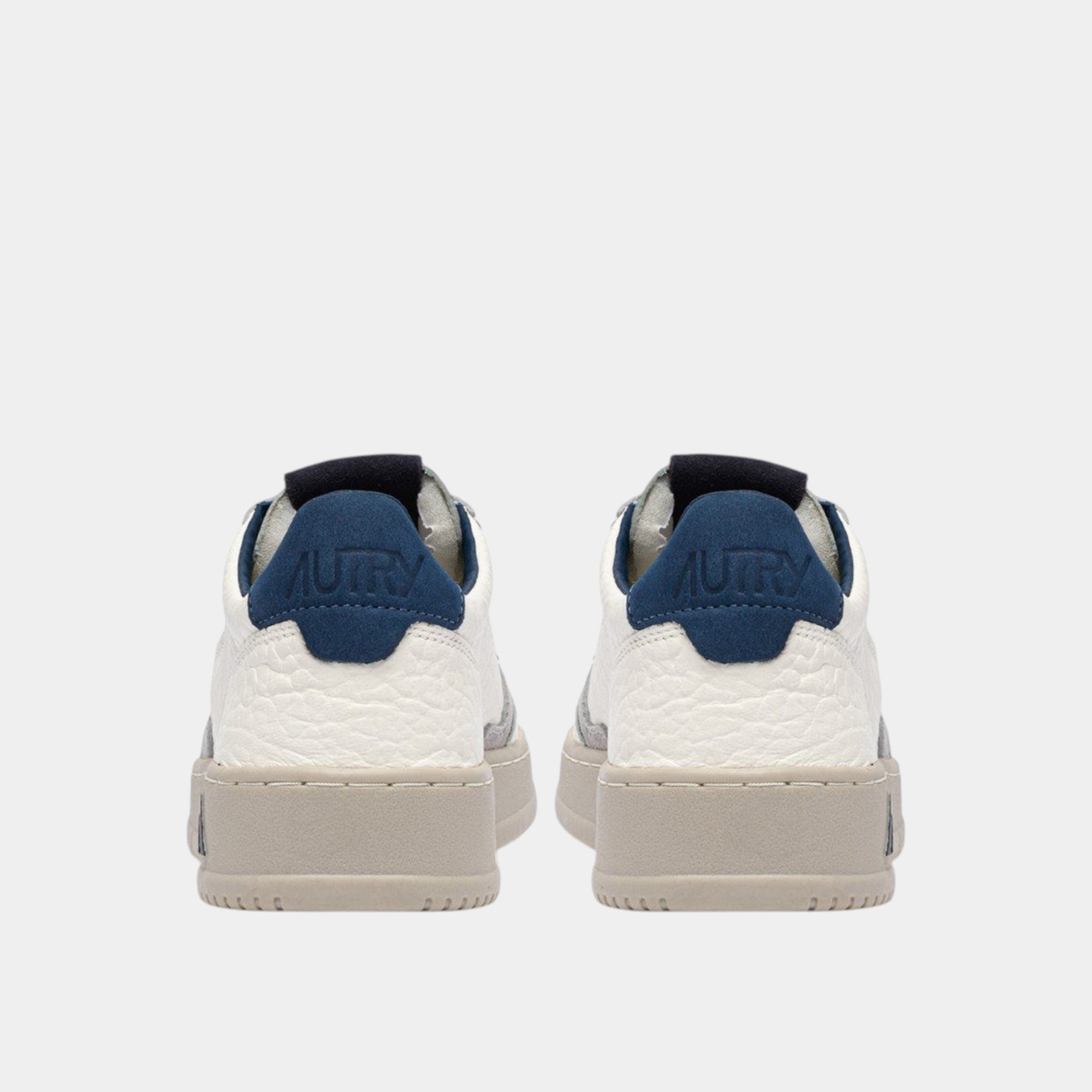 Autry Sneakers Medalist in pelle - Bianco/Blu grigio