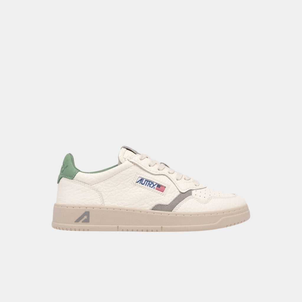 Autry Sneakers Medalist in pelle - Grigio/verde