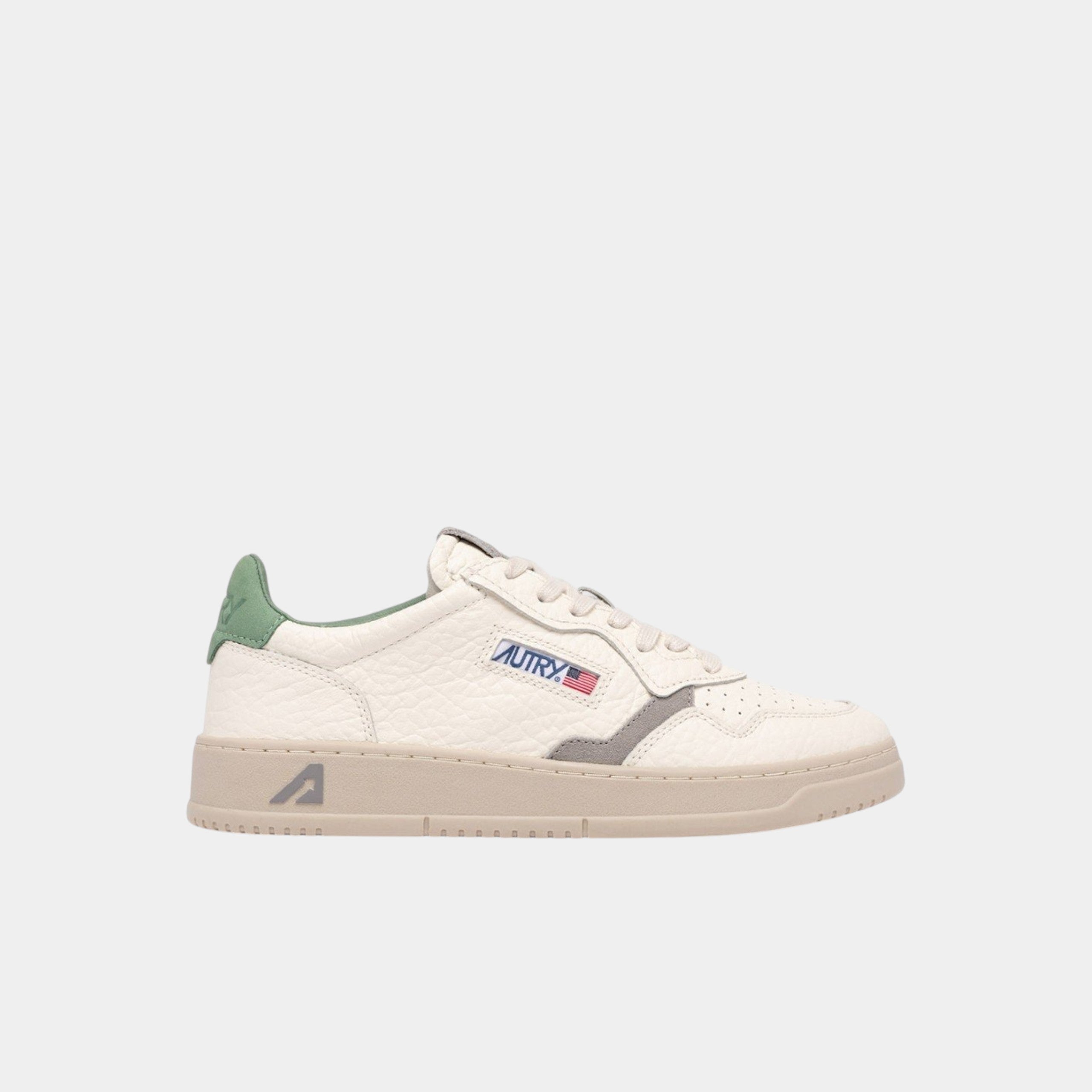 Autry Sneakers Medalist in pelle - Grigio/verde