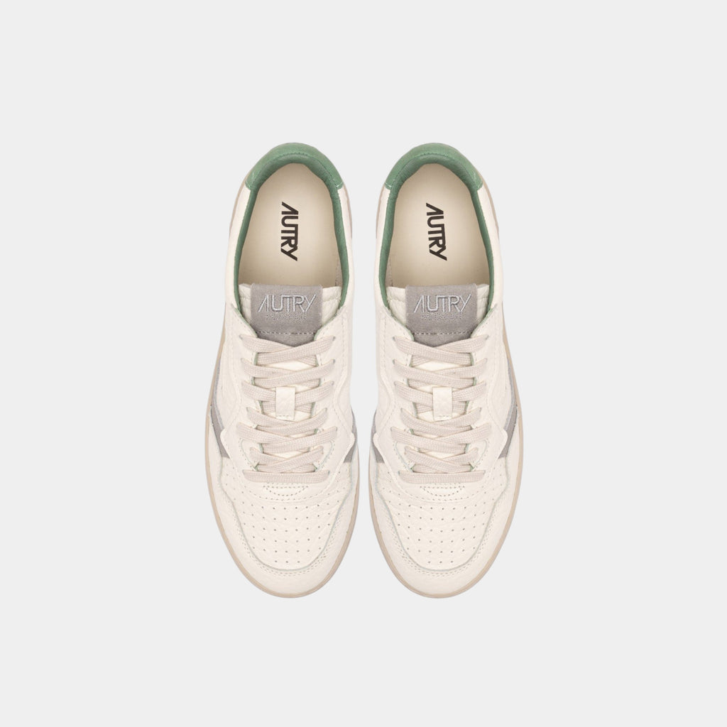 Autry Sneakers Medalist in pelle - Grigio/verde