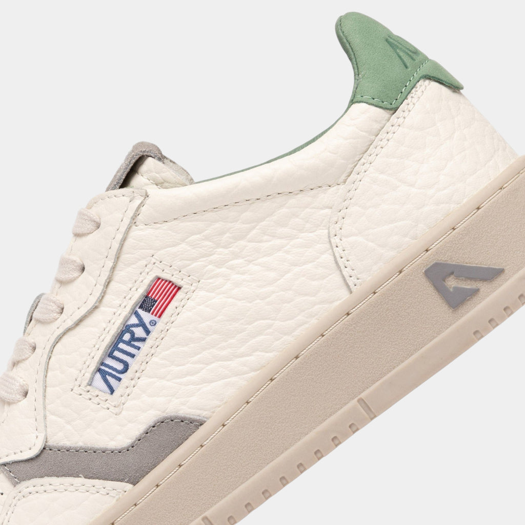 Autry Sneakers Medalist in pelle - Grigio/verde