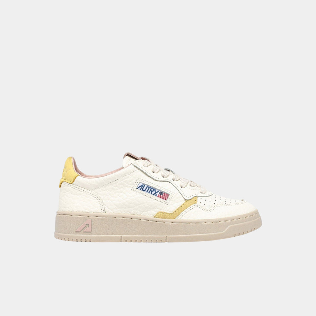 Autry Sneakers Medalist in pelle - Giallo/Rosa