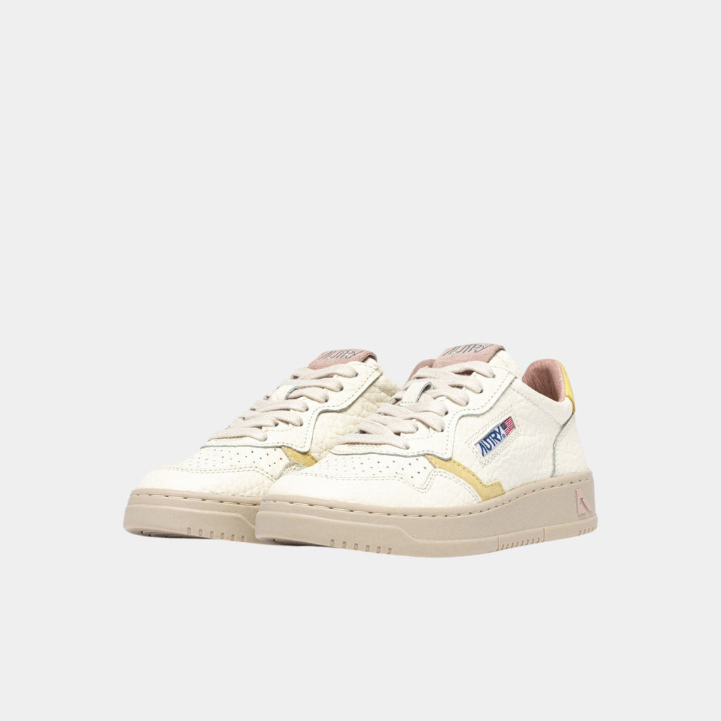 Autry Sneakers Medalist in pelle - Giallo/Rosa