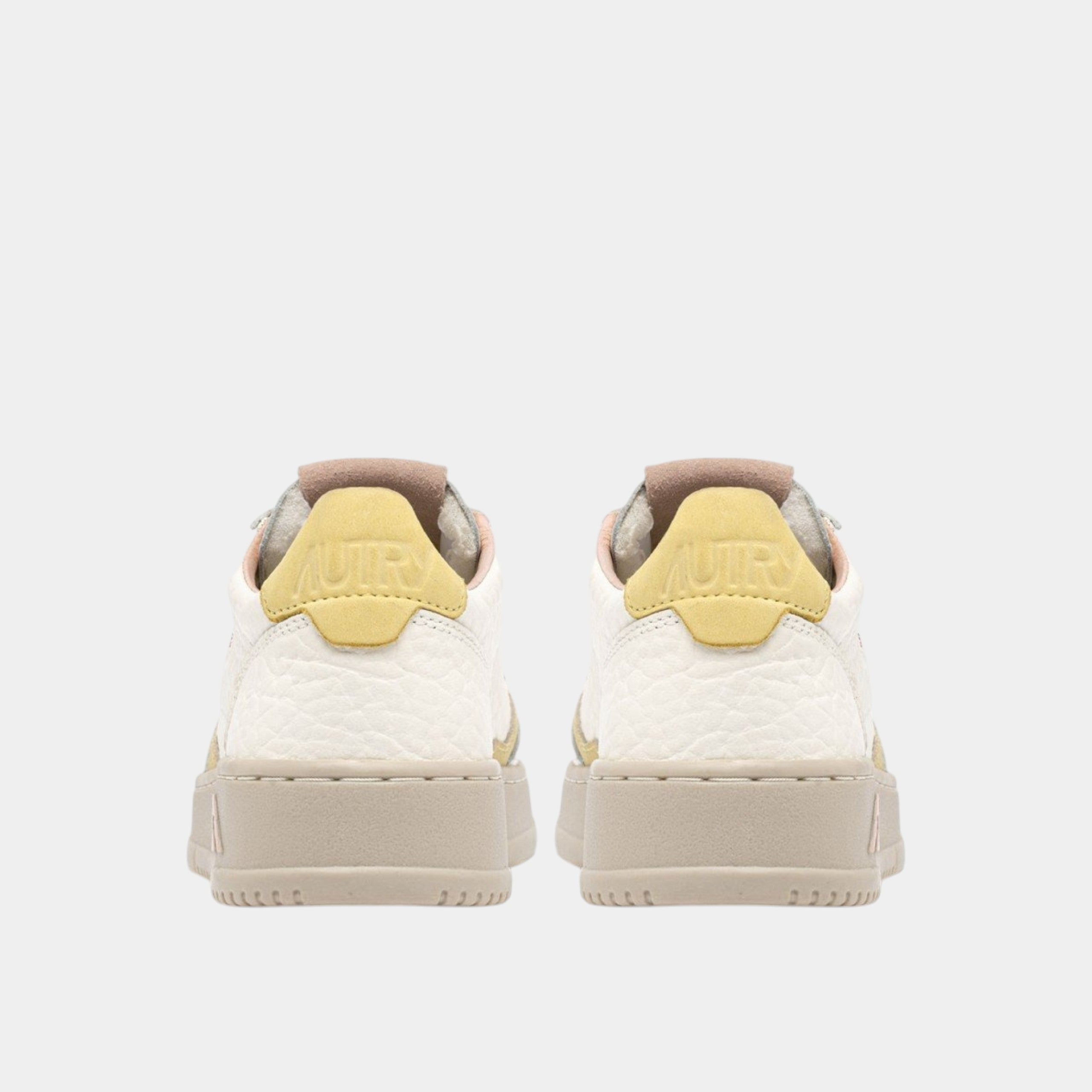 Autry Sneakers Medalist in pelle - Giallo/Rosa