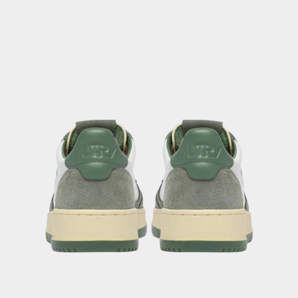 Autry Sneakers Medalist in pelle e suede - Grigio/Verde