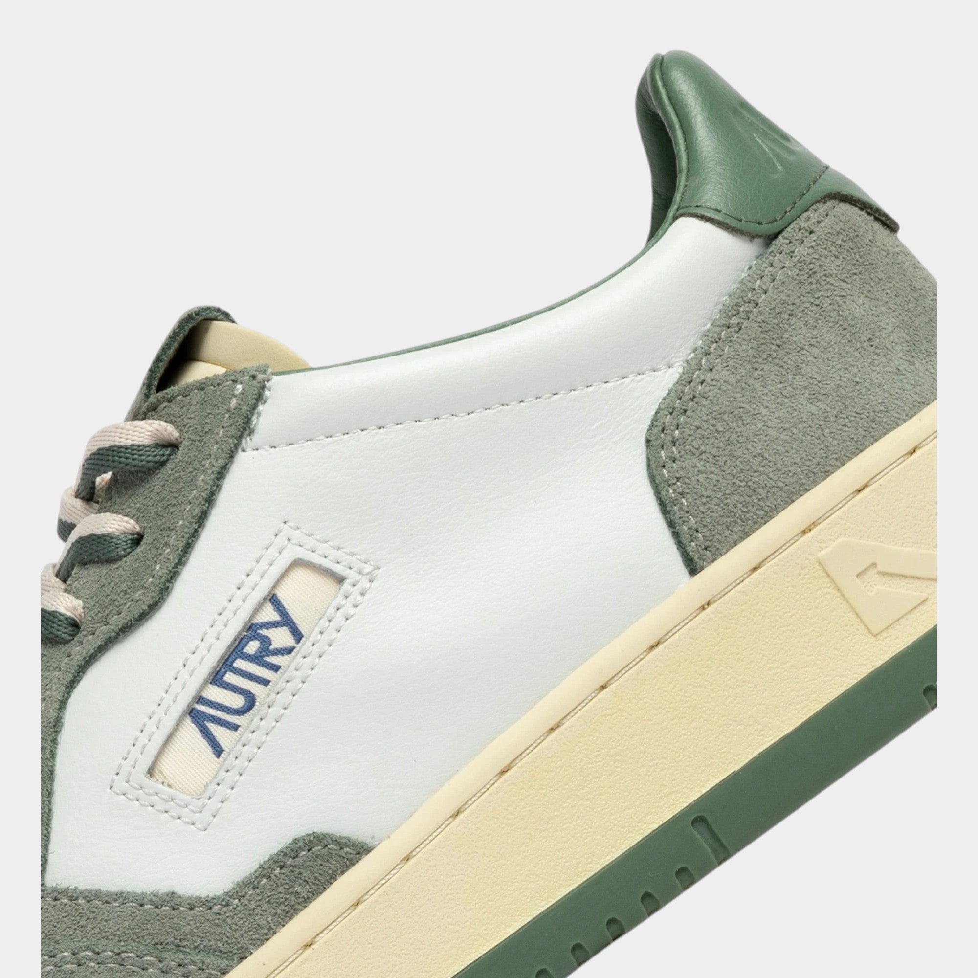 Autry Sneakers Medalist in pelle e suede - Grigio/Verde