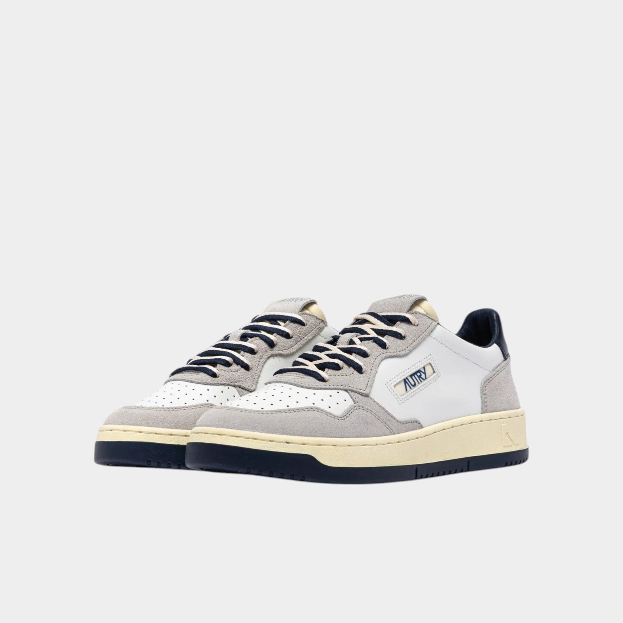 Autry Sneakers Medalist in pelle e suede - Grigio/Blu