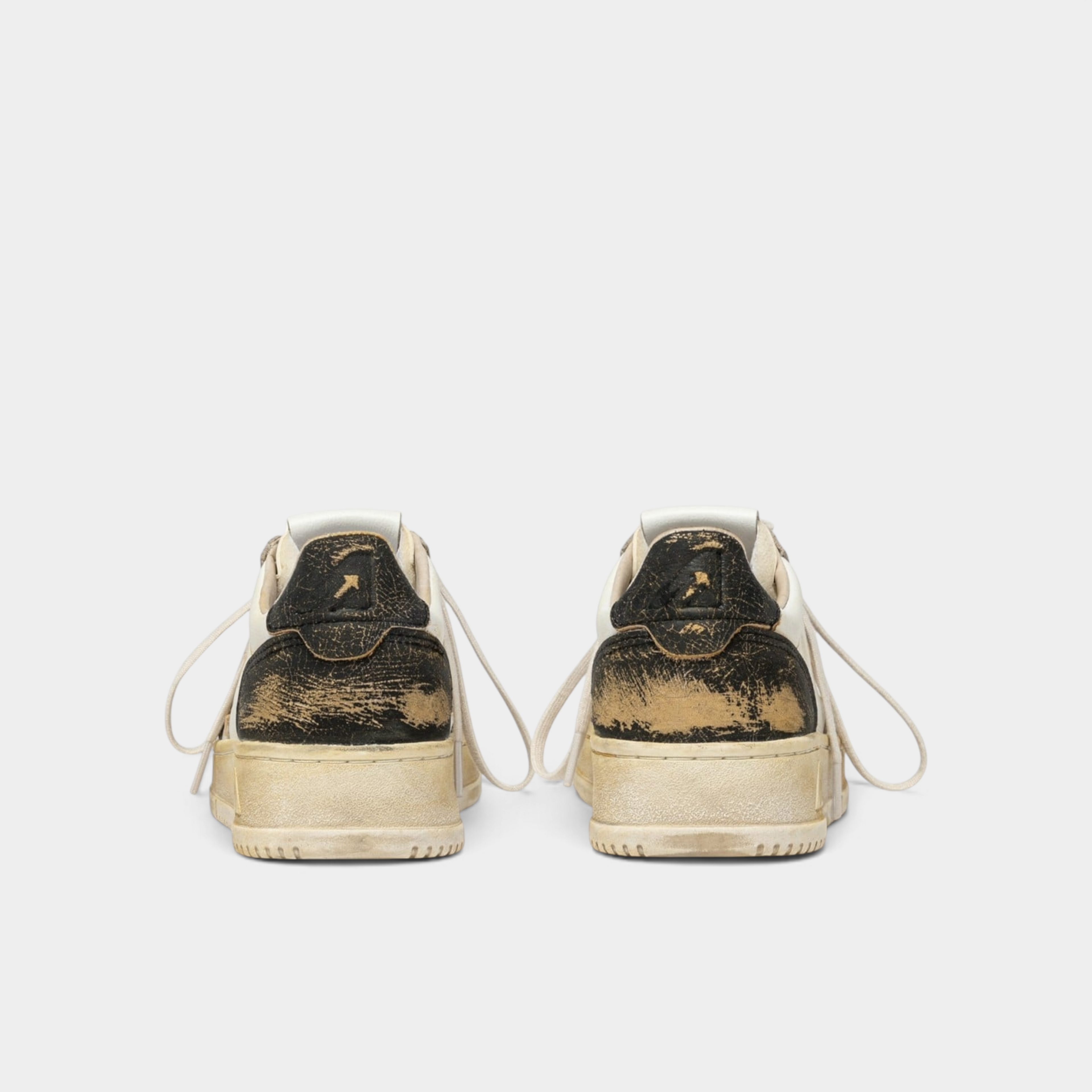 Autry Sneakers Medalist SuperVintage in pelle bicolor - Bianco e Nero
