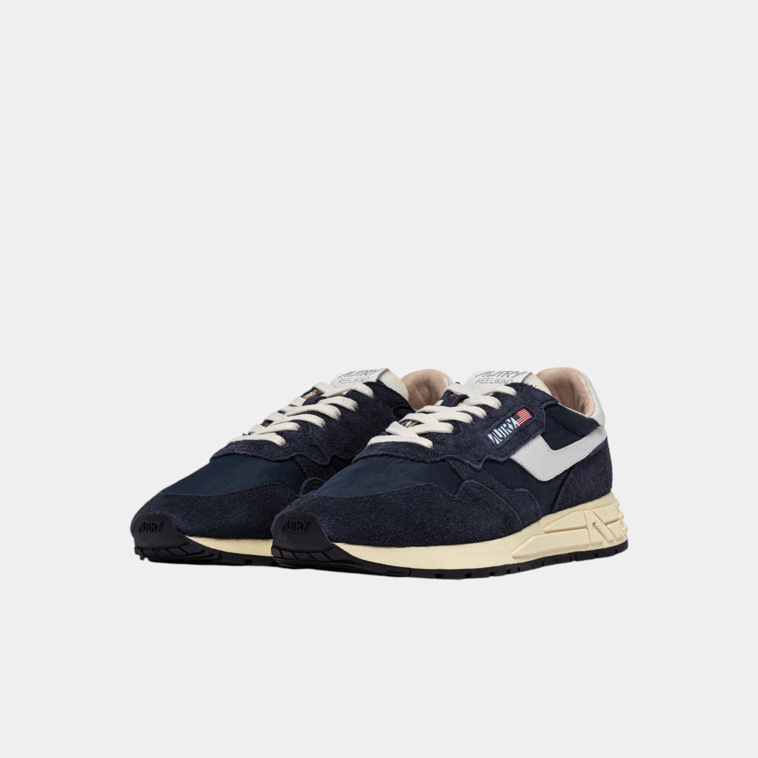 Autry Sneakers Reelwind in Nylon e Suede - Blu/Bianco