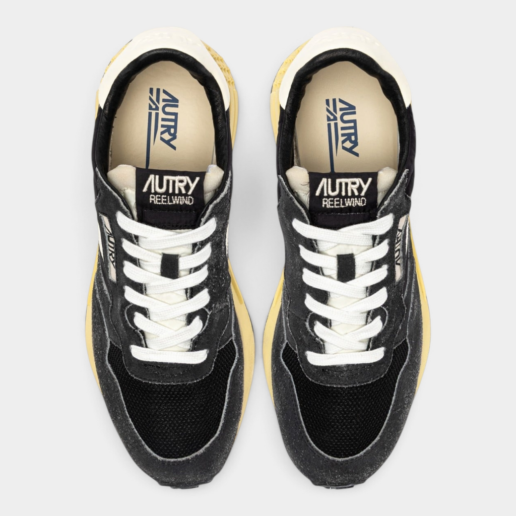 Autry Sneakers Reelwind in nylon e suede Used - Nero