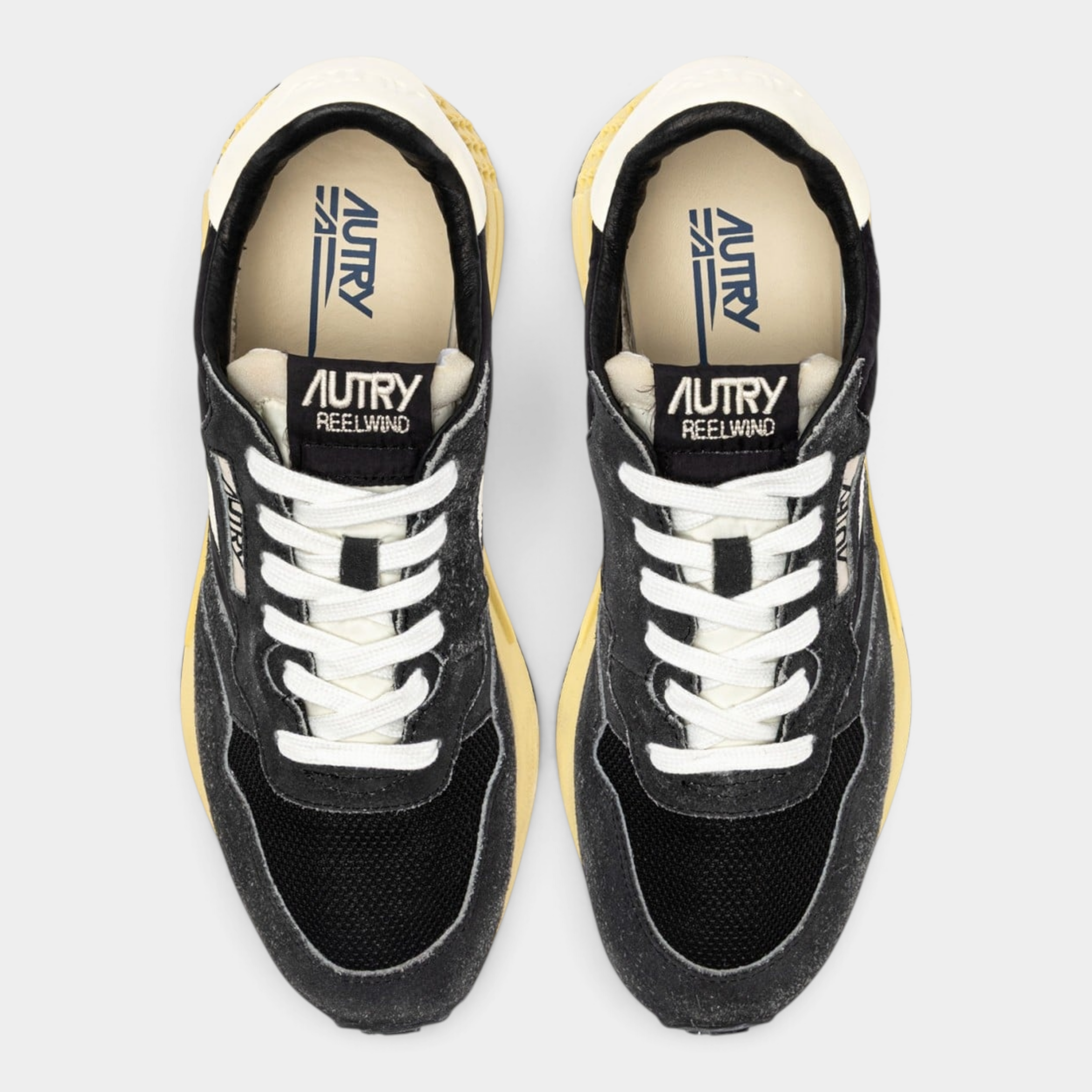 Autry Sneakers Reelwind in nylon e suede Used - Nero