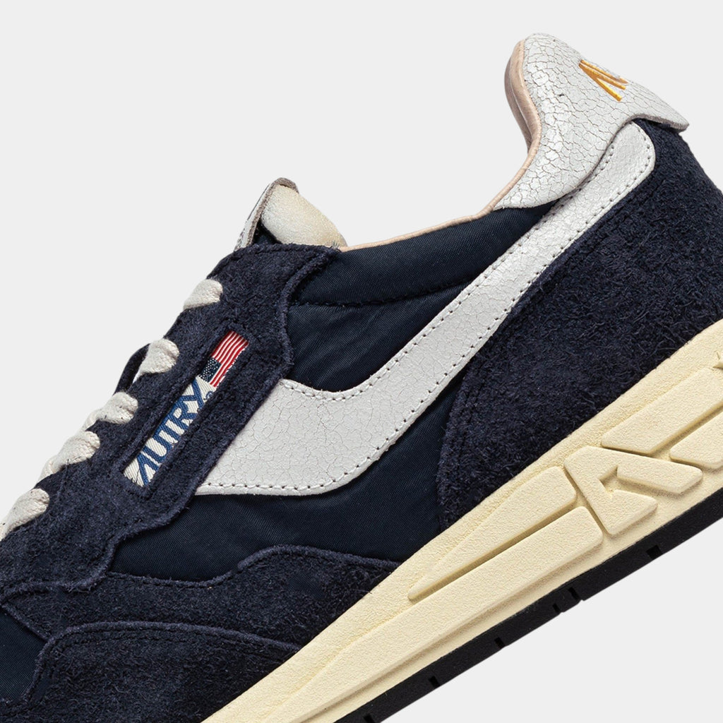 Autry Sneakers Reelwind in Nylon e Suede - Blu/Bianco