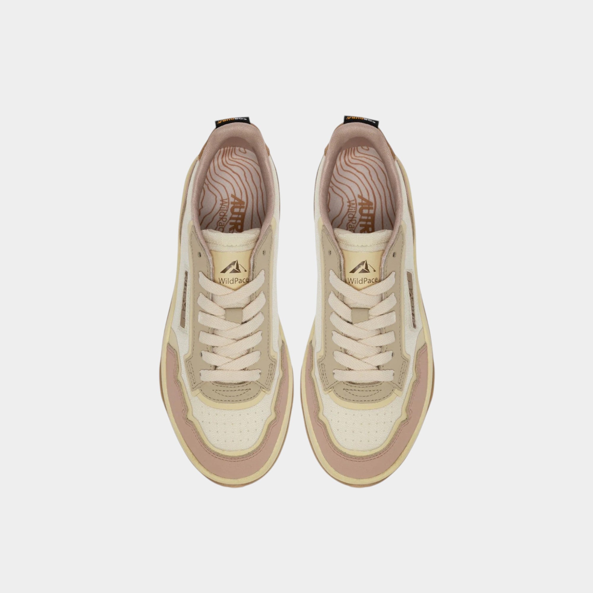 Autry Sneakers Wildpace in mesh e suede - Rosa/Panna