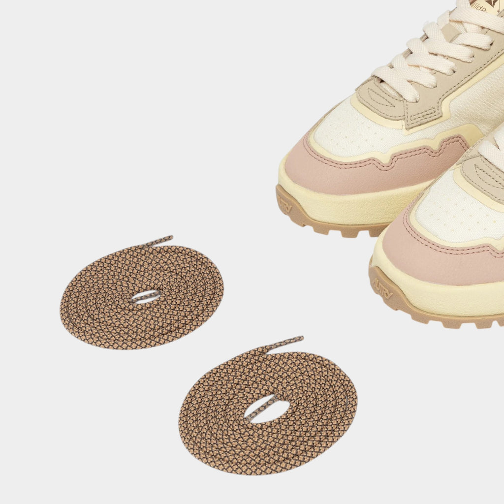 Autry Sneakers Wildpace in mesh e suede - Rosa/Panna